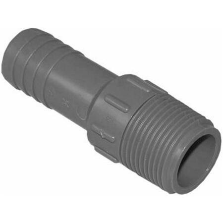 GENOVA PRODUCTS 350405 0.5 in. Poly Male Pipe Thread Insert Adapter, 10PK 232710